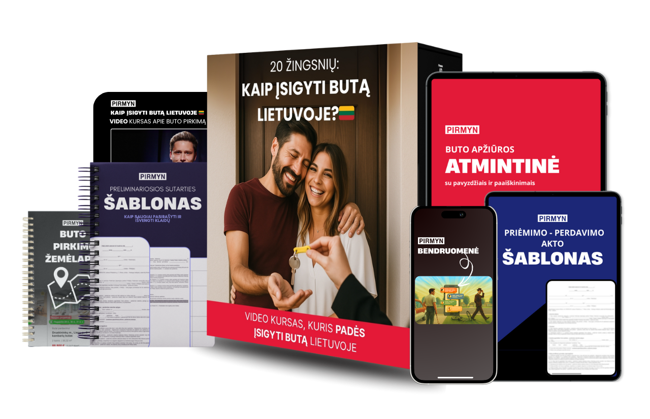 20 Žingsnių: Kaip įsigyti butą Lietuvoje?